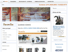 Tablet Screenshot of panaderiaindustrial.com.ar